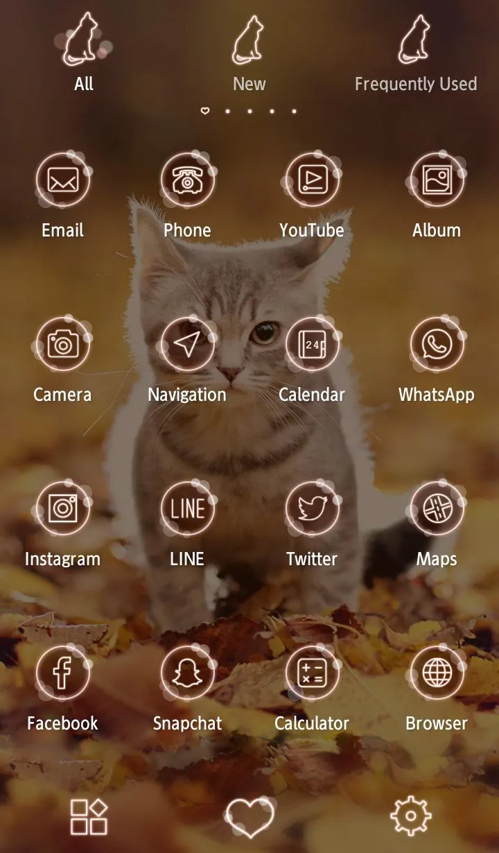 Kitten Autumn Theme +HOME | Indus Appstore | Screenshot