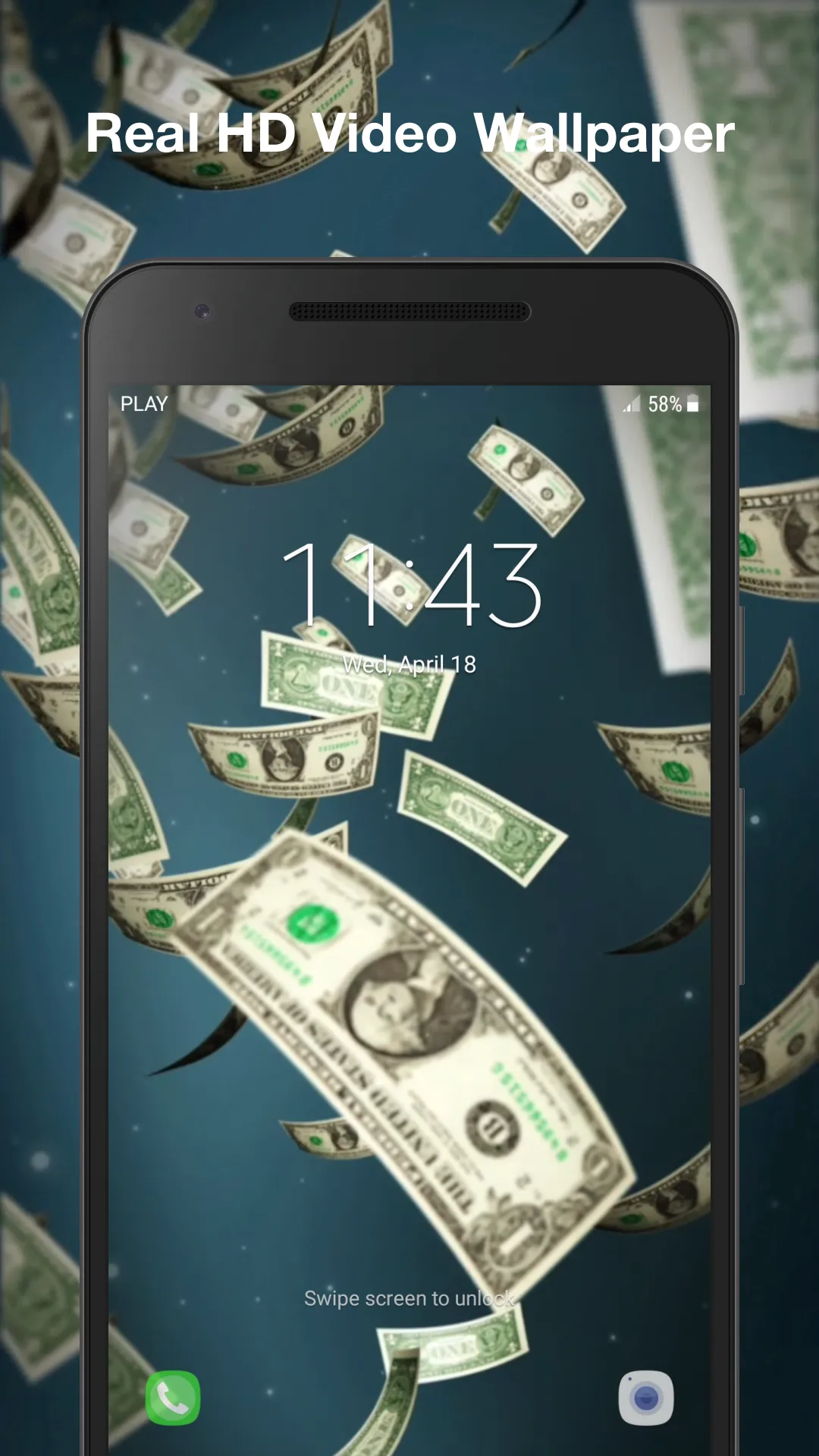 Money Rain Live Wallpaper | Indus Appstore | Screenshot