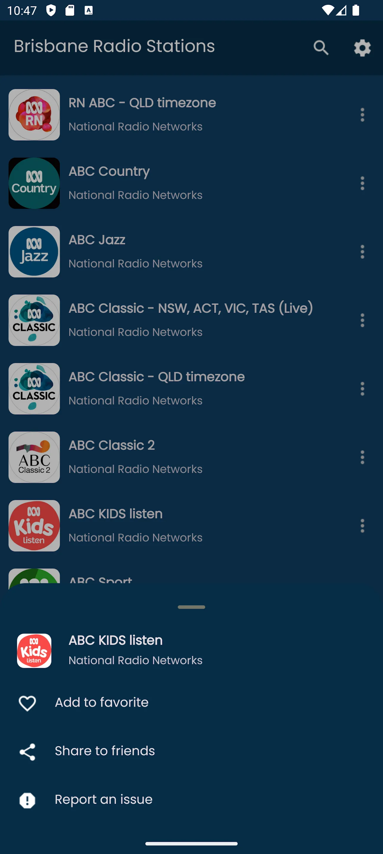 Radios from Brisbane | Indus Appstore | Screenshot