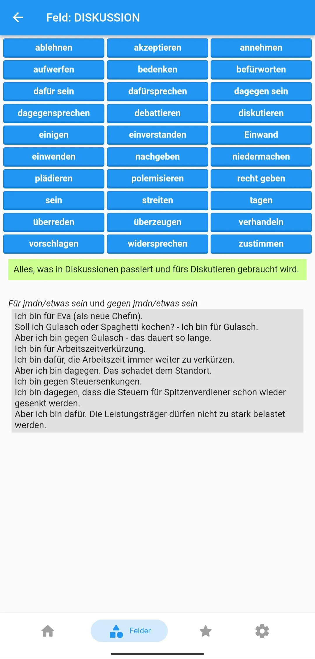 Deutsche Verben im Satz | Indus Appstore | Screenshot