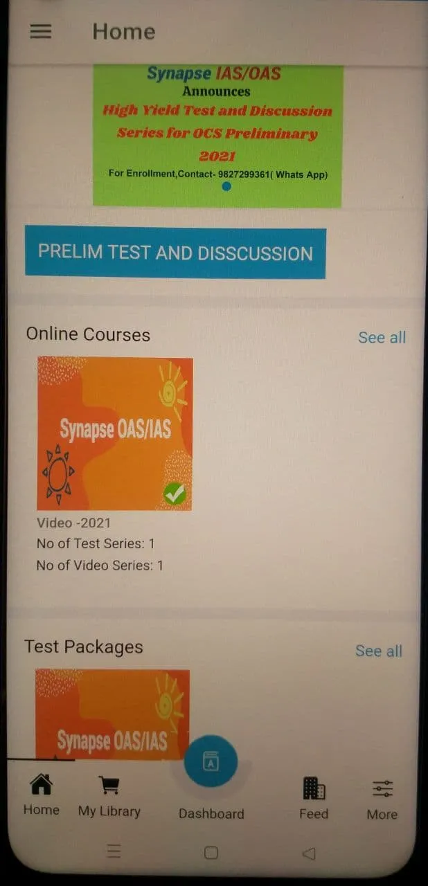 Synapse Academy - IAS OAS OPSC | Indus Appstore | Screenshot