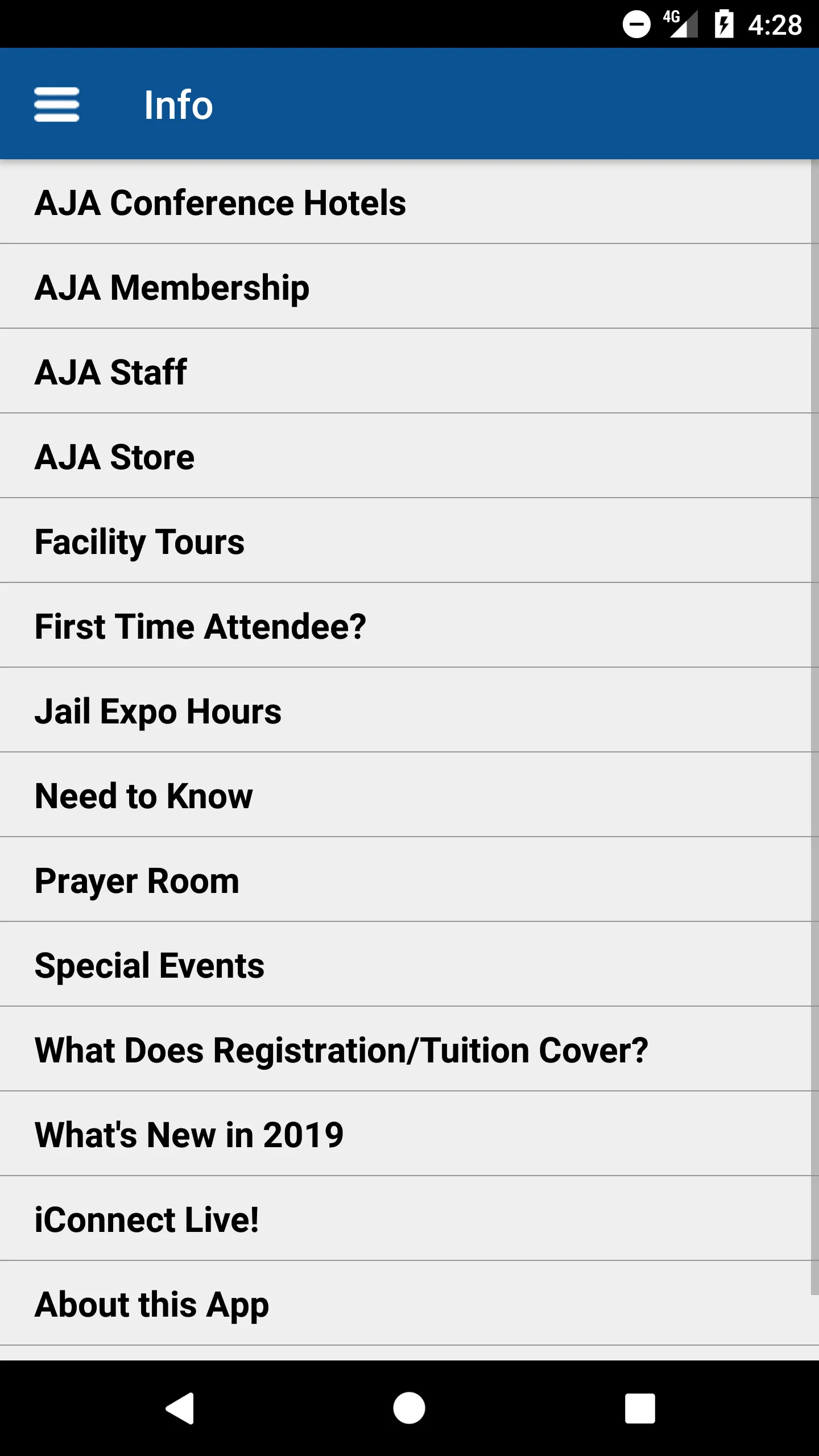 AJA Events | Indus Appstore | Screenshot