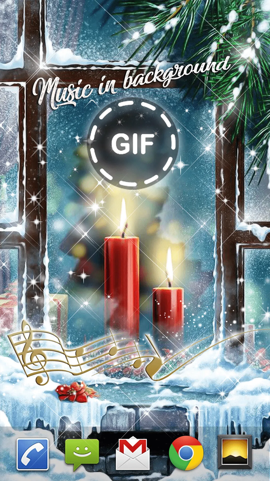 Christmas Songs Live Wallpaper | Indus Appstore | Screenshot