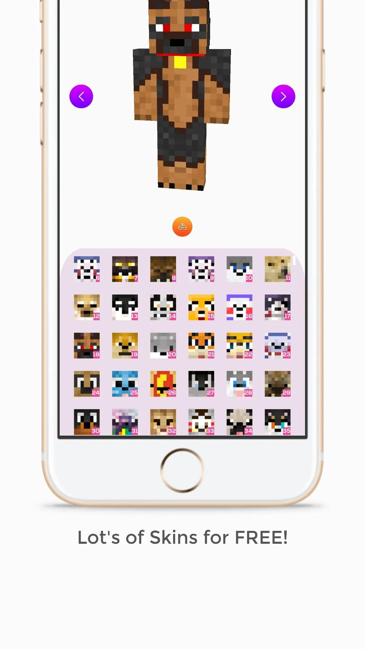 Minecraft Custom Skin Creator | Indus Appstore | Screenshot