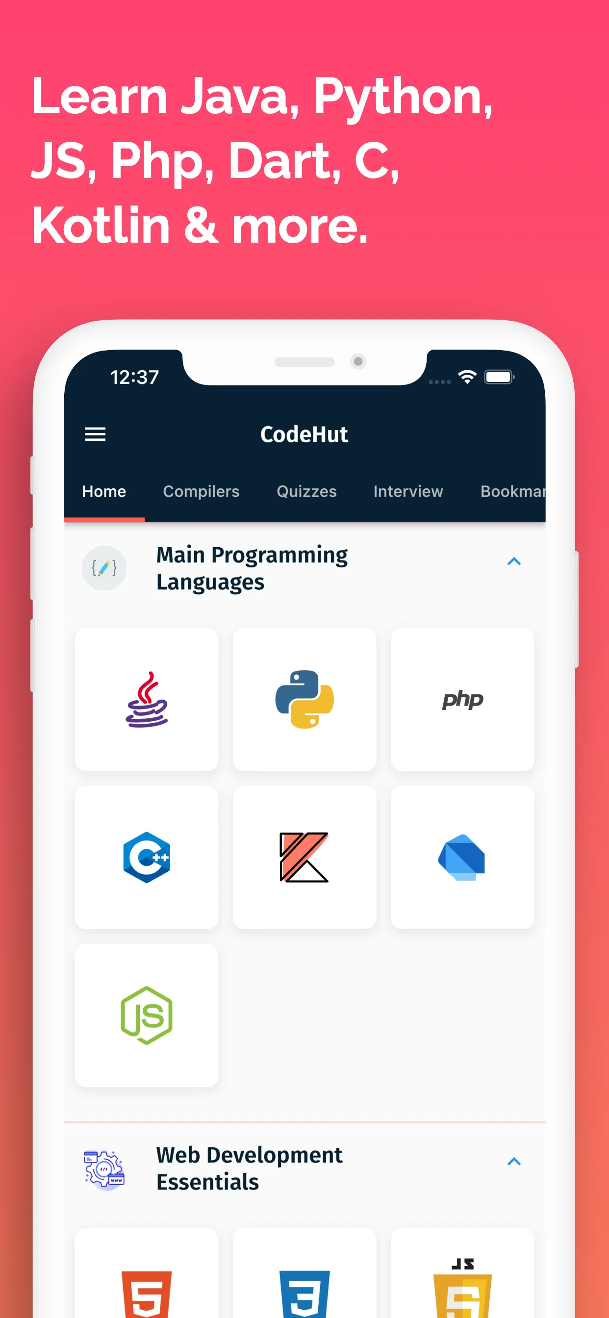 Learn Coding Offline - CodeHut | Indus Appstore | Screenshot