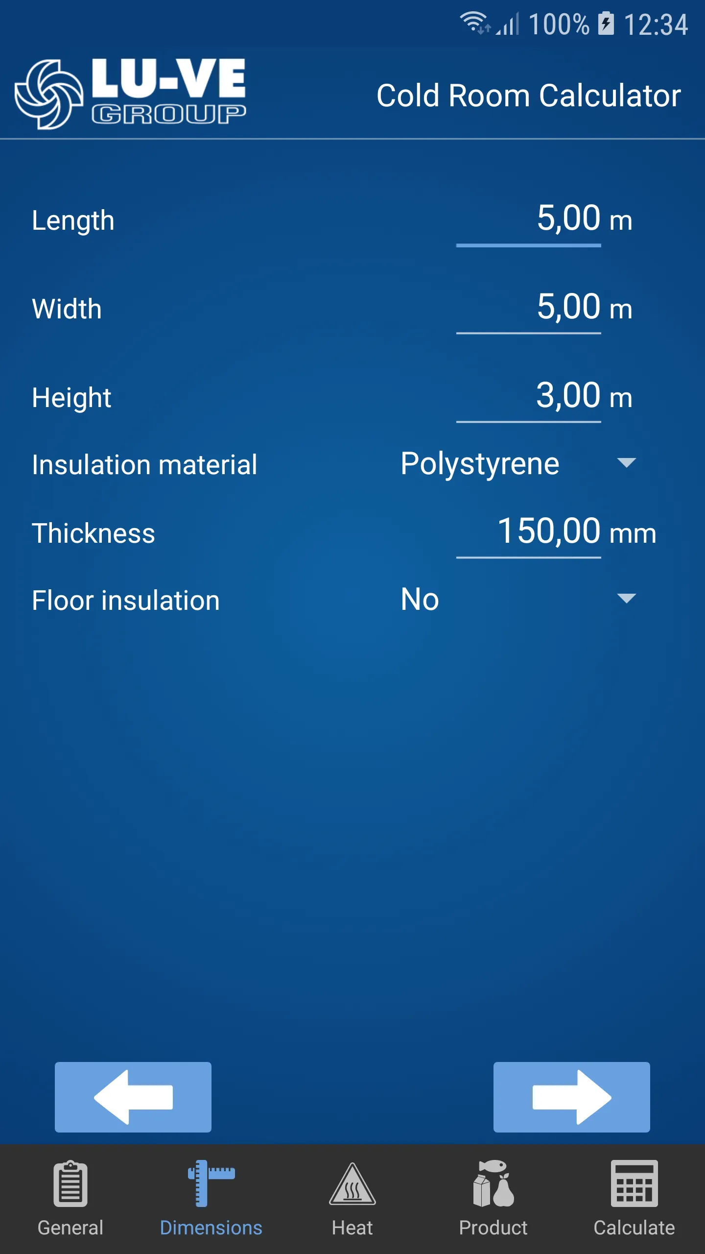 Cold Room Calculator | Indus Appstore | Screenshot