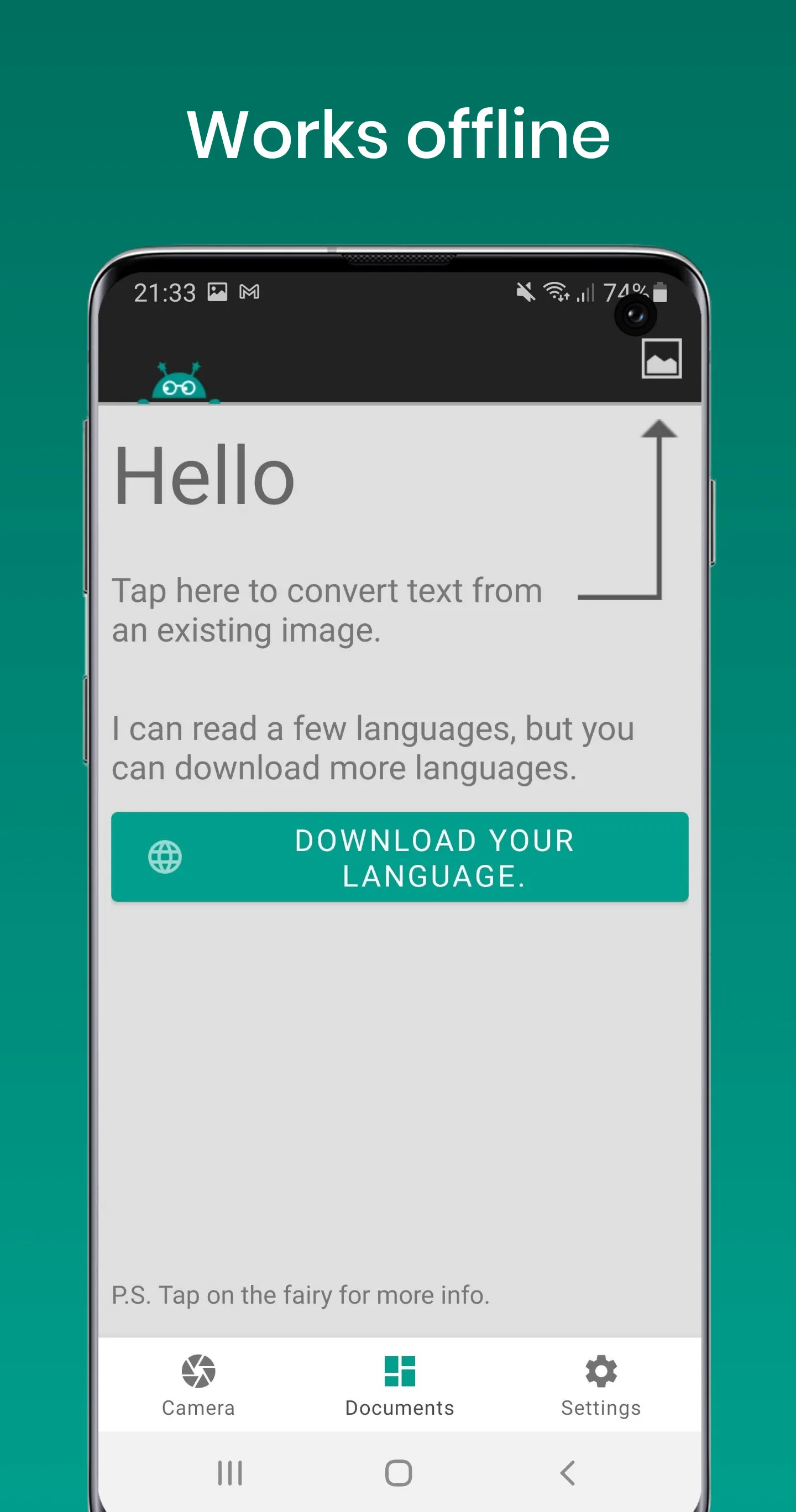 Text Fairy (OCR Text Scanner) | Indus Appstore | Screenshot