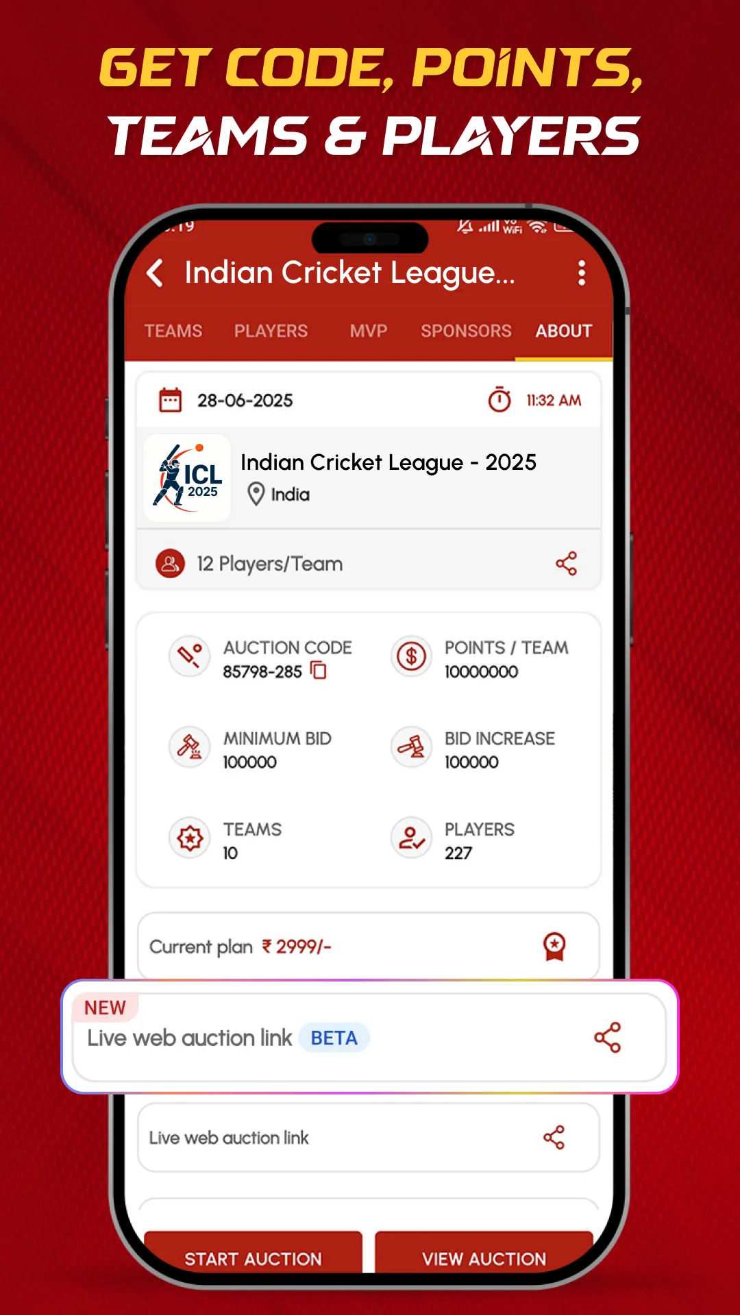 CricAuction™ - Cricket Auction | Indus Appstore | Screenshot