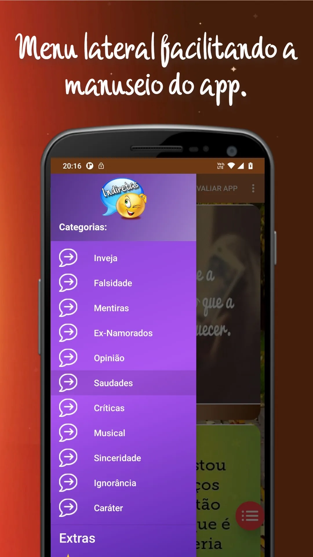 Mensagens de Indiretas prontas | Indus Appstore | Screenshot