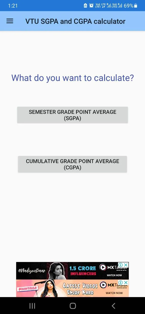 VTU SGPA and CGPA Calculator | Indus Appstore | Screenshot