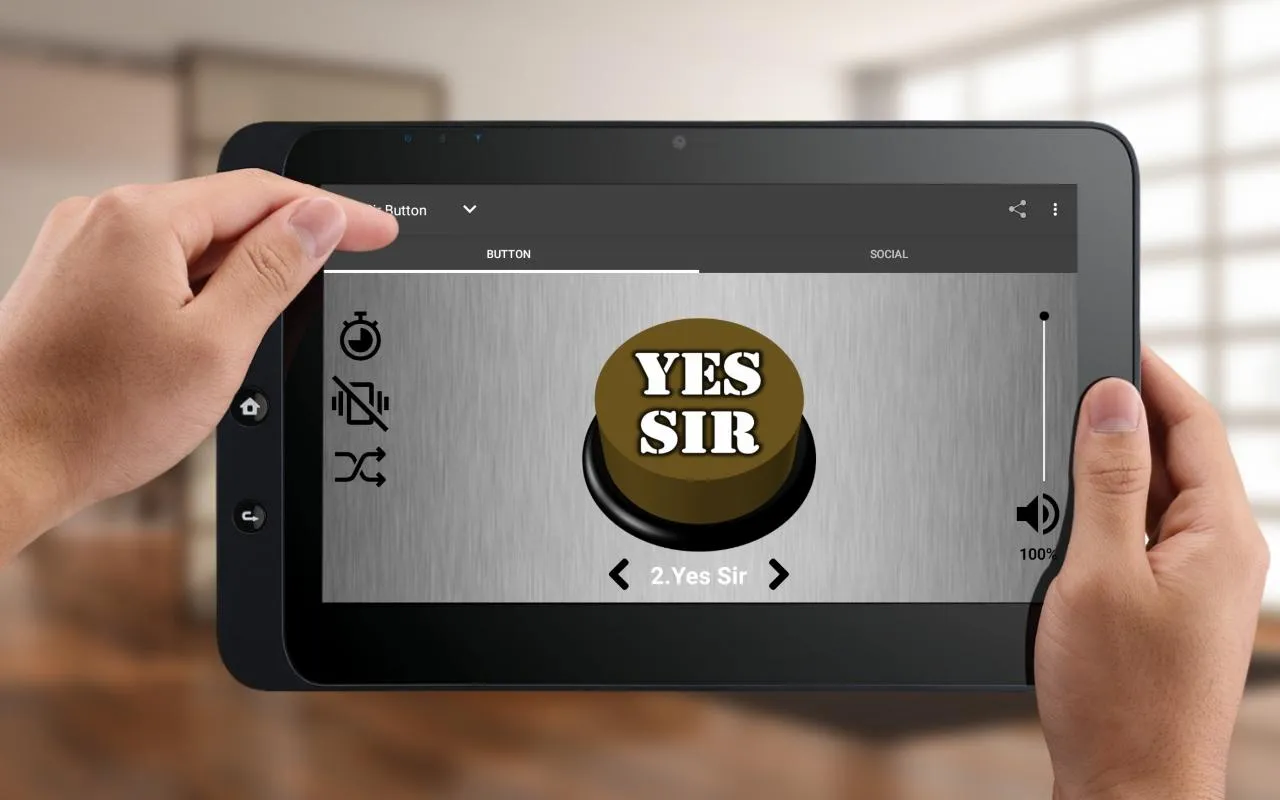 Yes Sir Sound Button | Indus Appstore | Screenshot