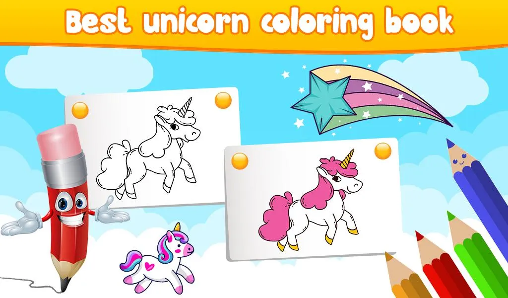 Unicorn Coloring Book | Indus Appstore | Screenshot