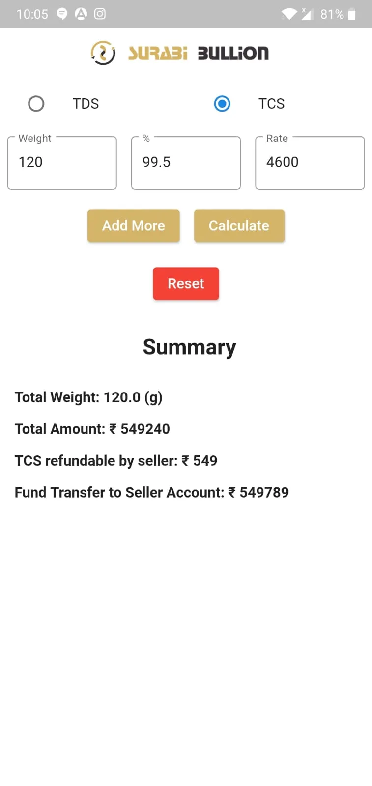 TDS Calculator | Indus Appstore | Screenshot