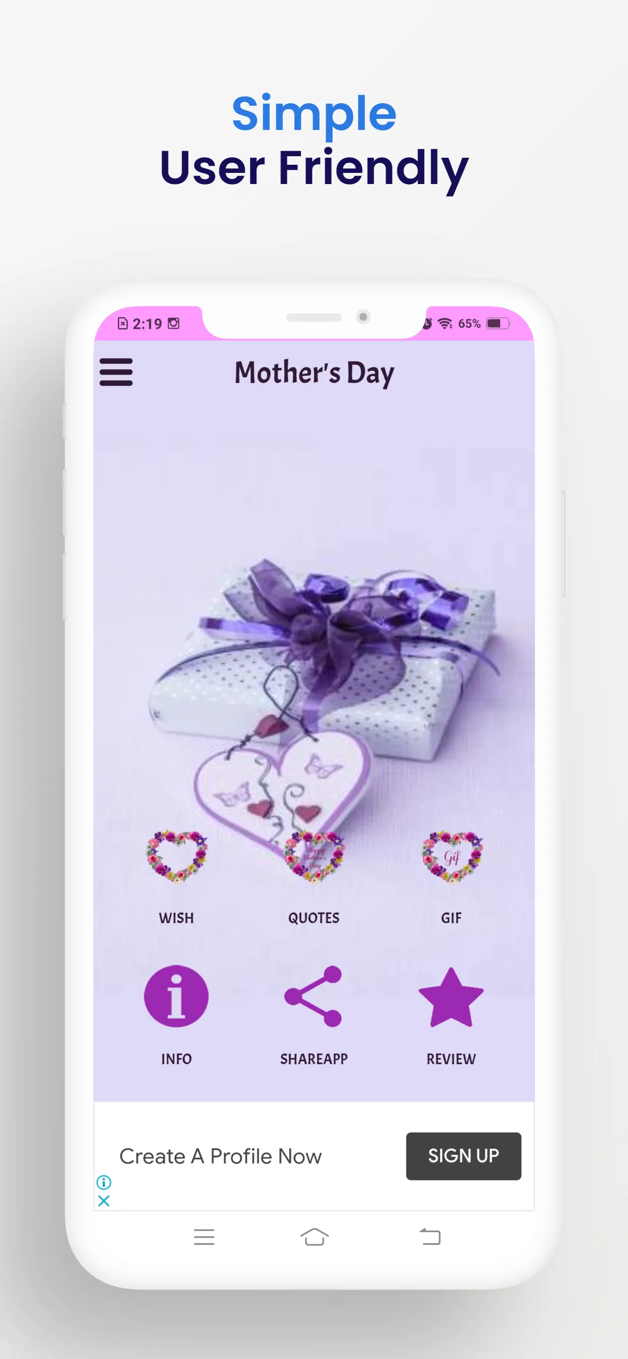 Greeting Cards : Mother's Day | Indus Appstore | Screenshot