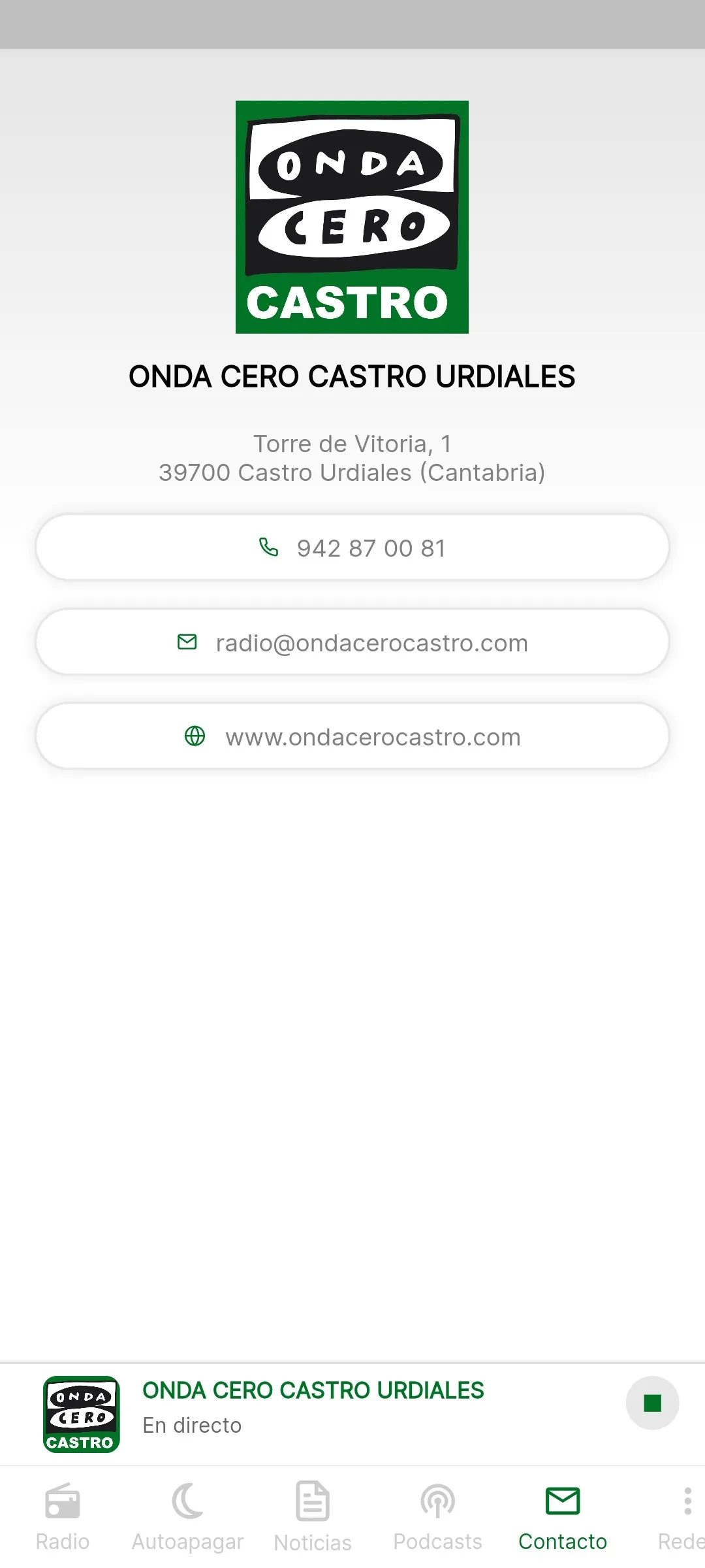 ONDA CERO CASTRO URDIALES | Indus Appstore | Screenshot