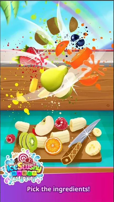 Ice Slushy Maker Rainbow Desse | Indus Appstore | Screenshot