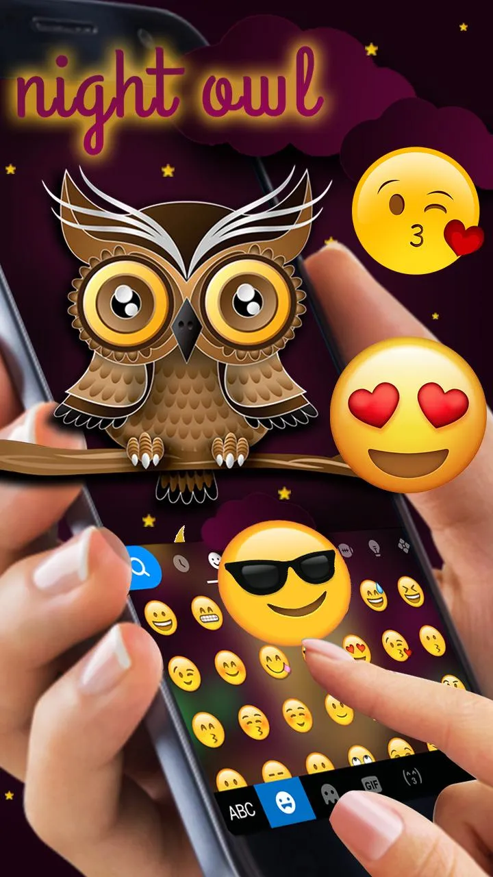 Nightowl Keyboard Theme | Indus Appstore | Screenshot