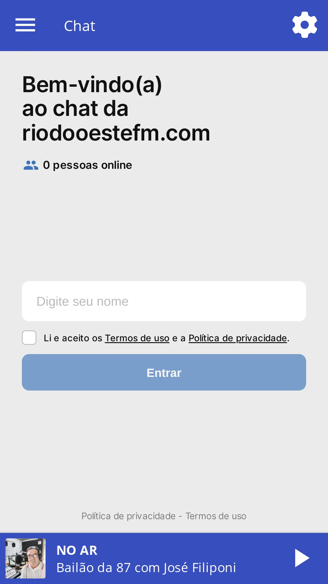 Rádio 87,5 FM Rio do Oeste SC | Indus Appstore | Screenshot