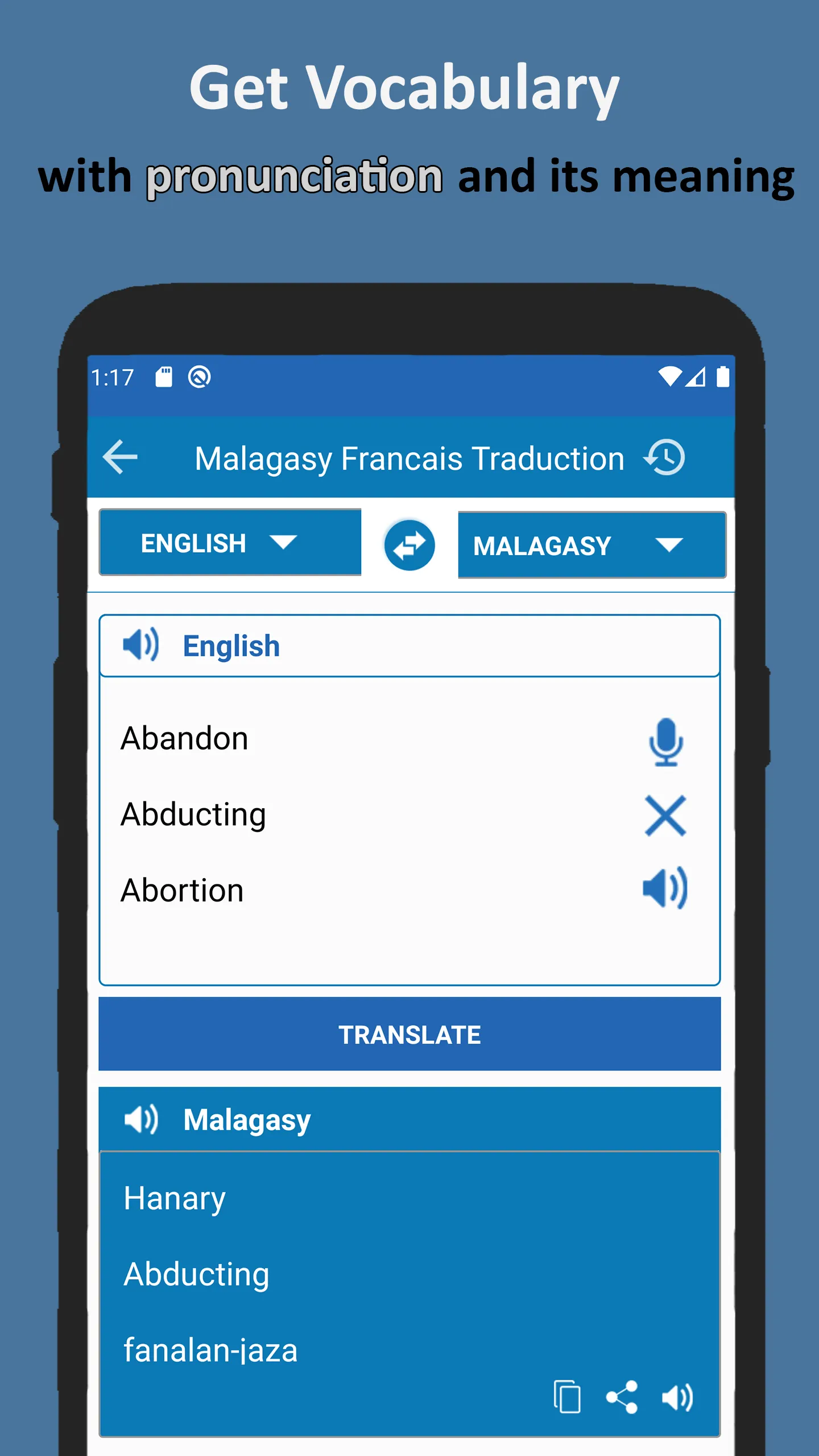 Traducteur Malagasy Francais | Indus Appstore | Screenshot