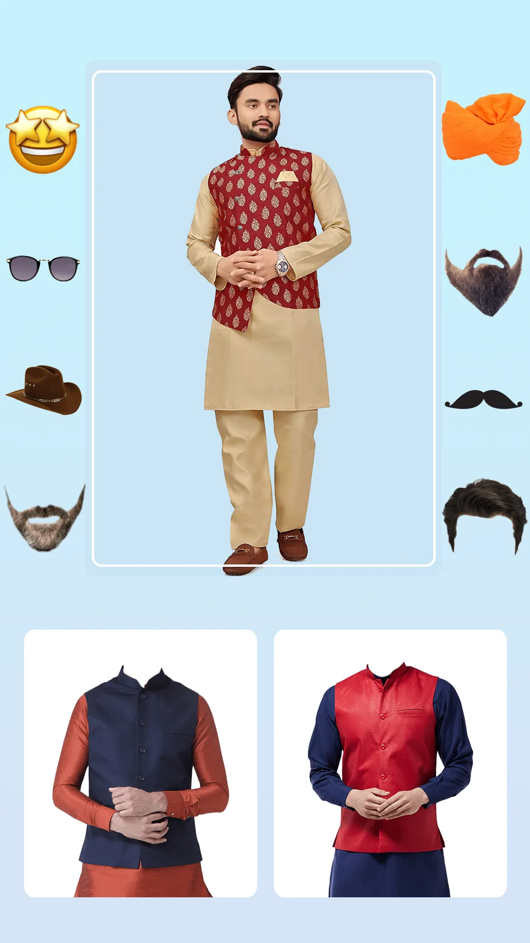 Men Salwar Kameez Photo Suit | Indus Appstore | Screenshot