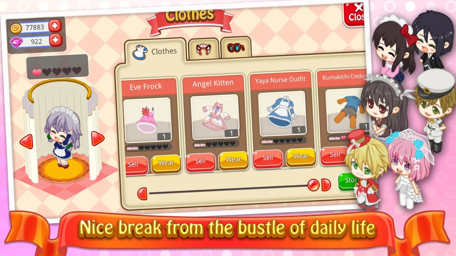 Moe Girl Cafe 2 | Indus Appstore | Screenshot