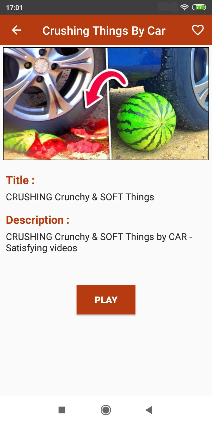 Crushing Things By Car Videos | Indus Appstore | Screenshot