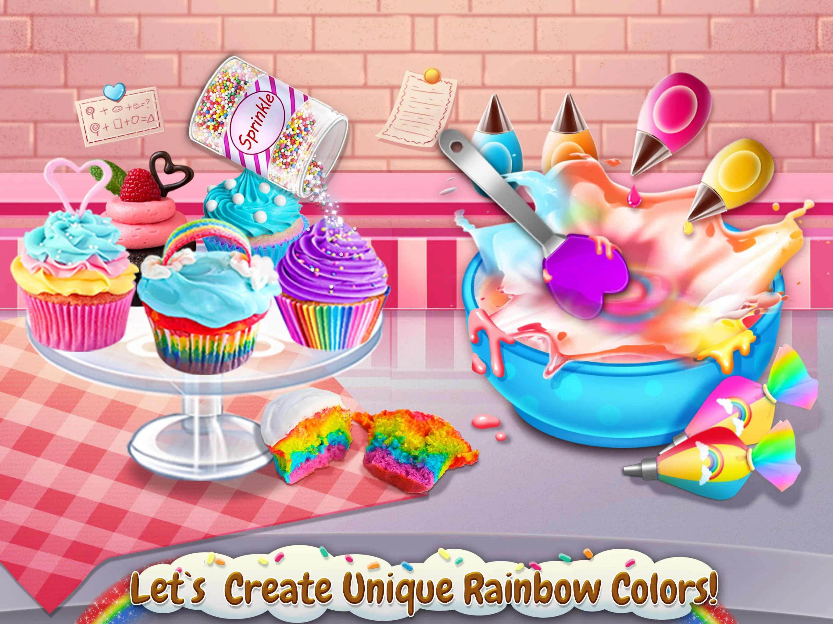 Rainbow Desserts Bakery Party | Indus Appstore | Screenshot