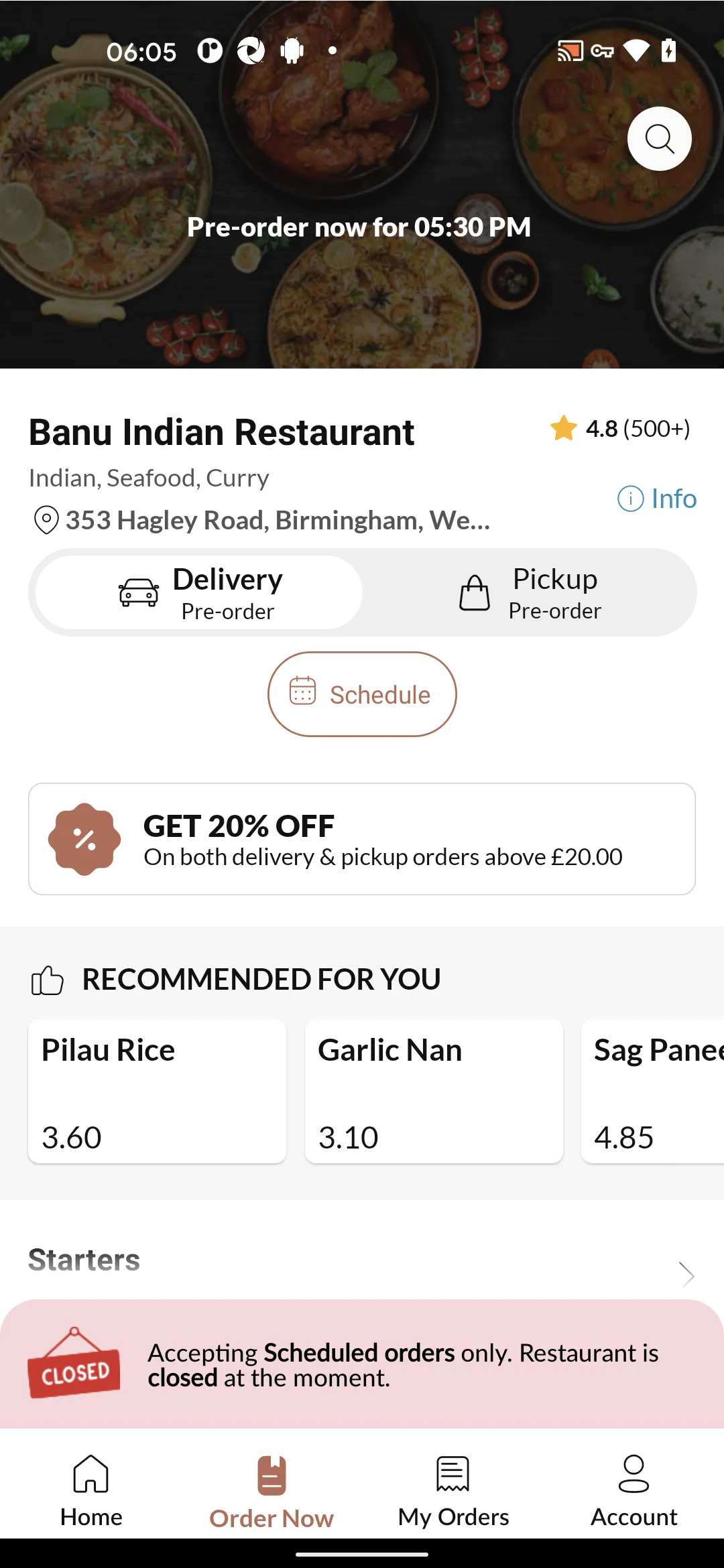 Banu Indian Restaurant | Indus Appstore | Screenshot