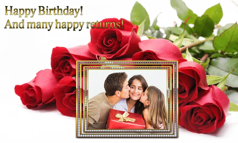 Birthday photo frame greeting | Indus Appstore | Screenshot