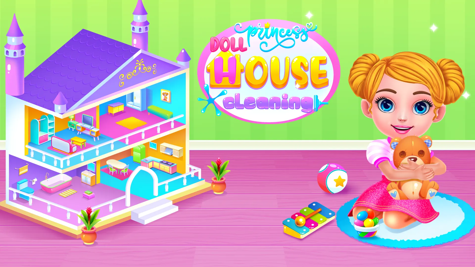 Princess Doll House Cleaning | Indus Appstore | Screenshot