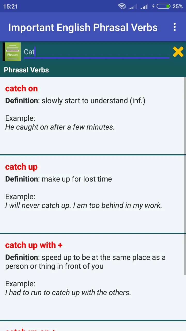 Wow! English Phrasal Verbs | Indus Appstore | Screenshot