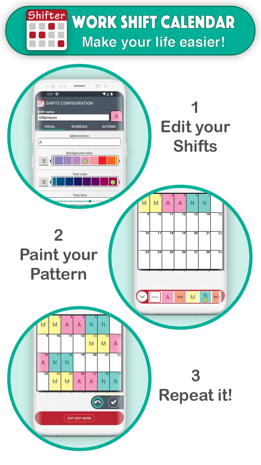 Work Shift Calendar | Indus Appstore | Screenshot