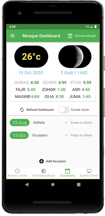 Mosque Dashboard | Indus Appstore | Screenshot