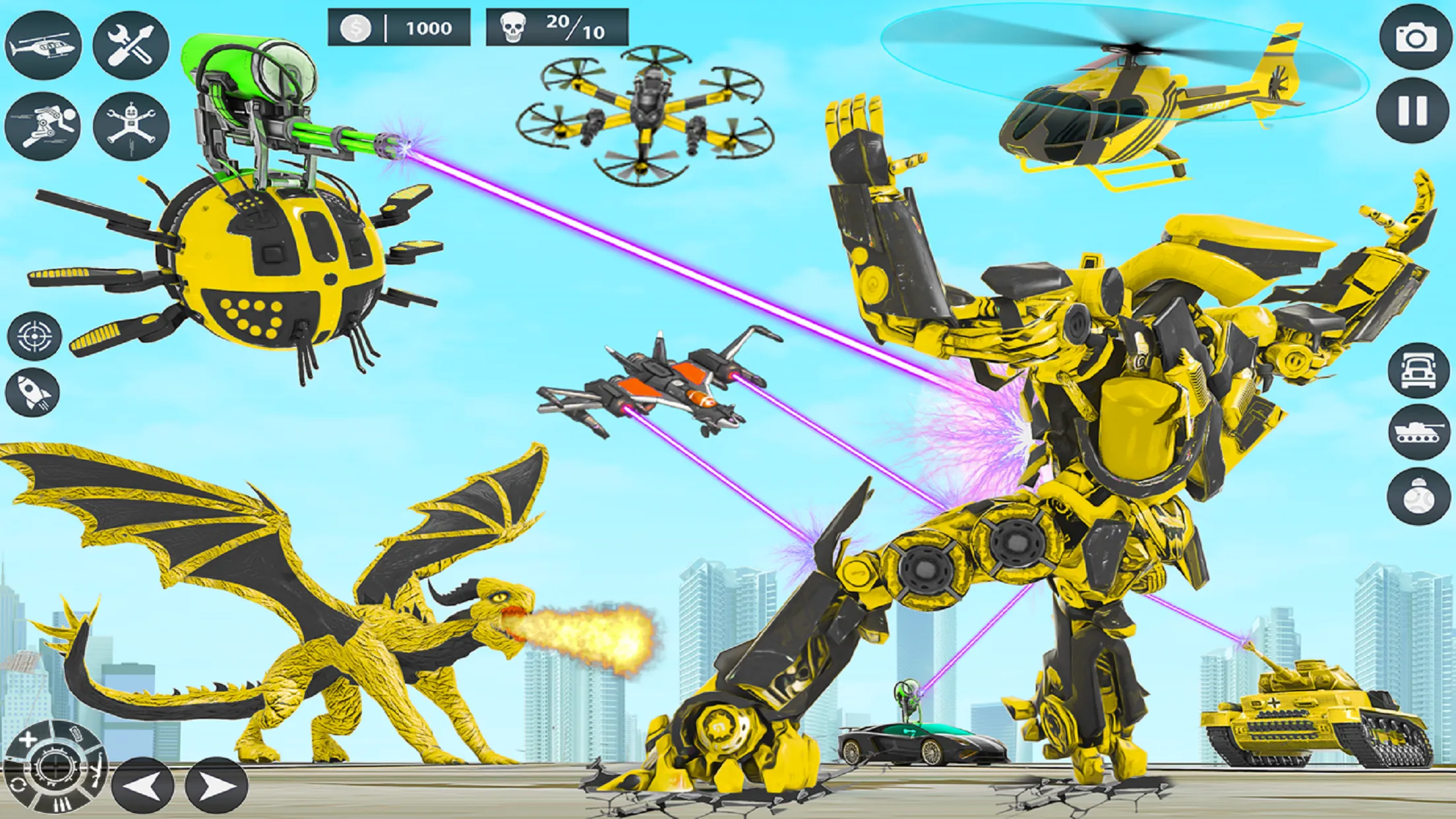 Dragon Robot Police Car Games | Indus Appstore | Screenshot