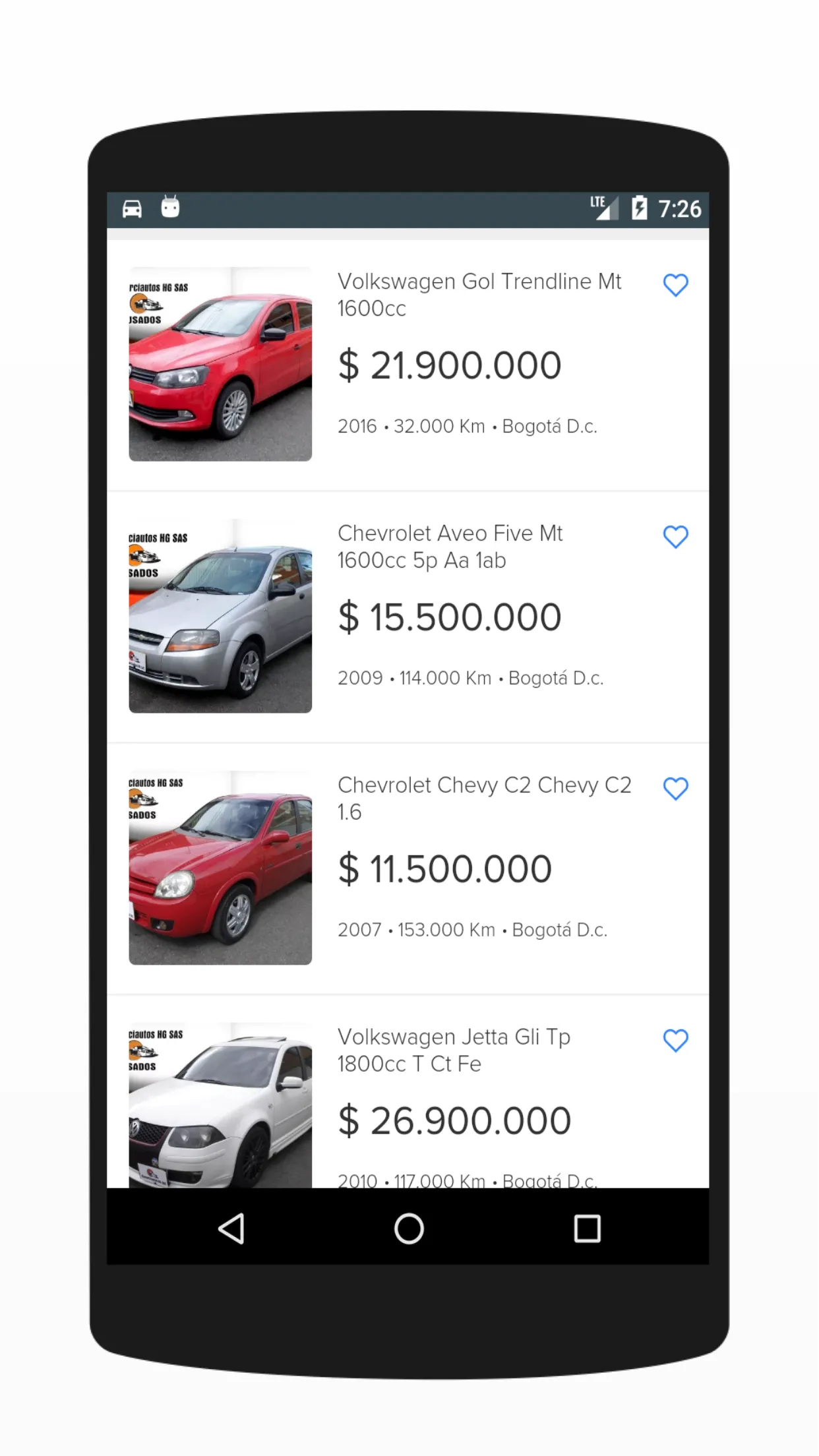 Carros Usados Colômbia | Indus Appstore | Screenshot