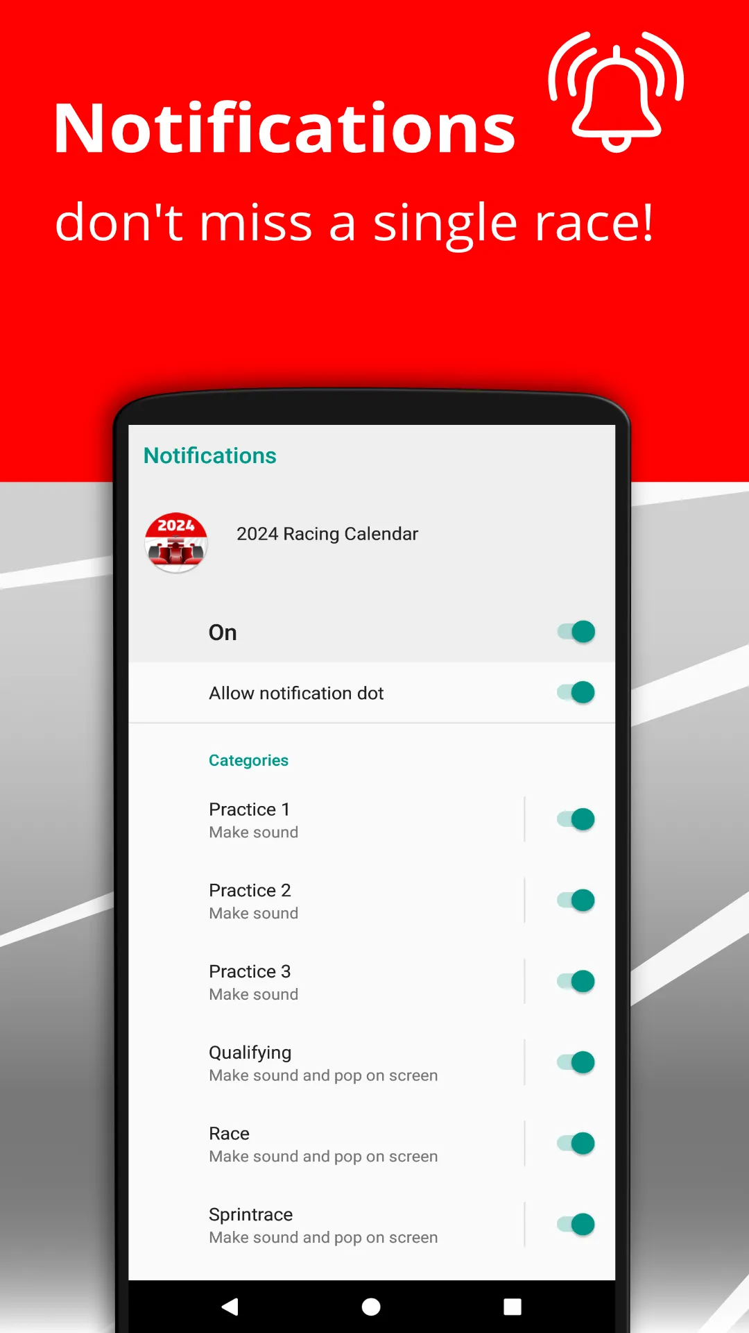 Racing Calendar 2024 + Ranking | Indus Appstore | Screenshot