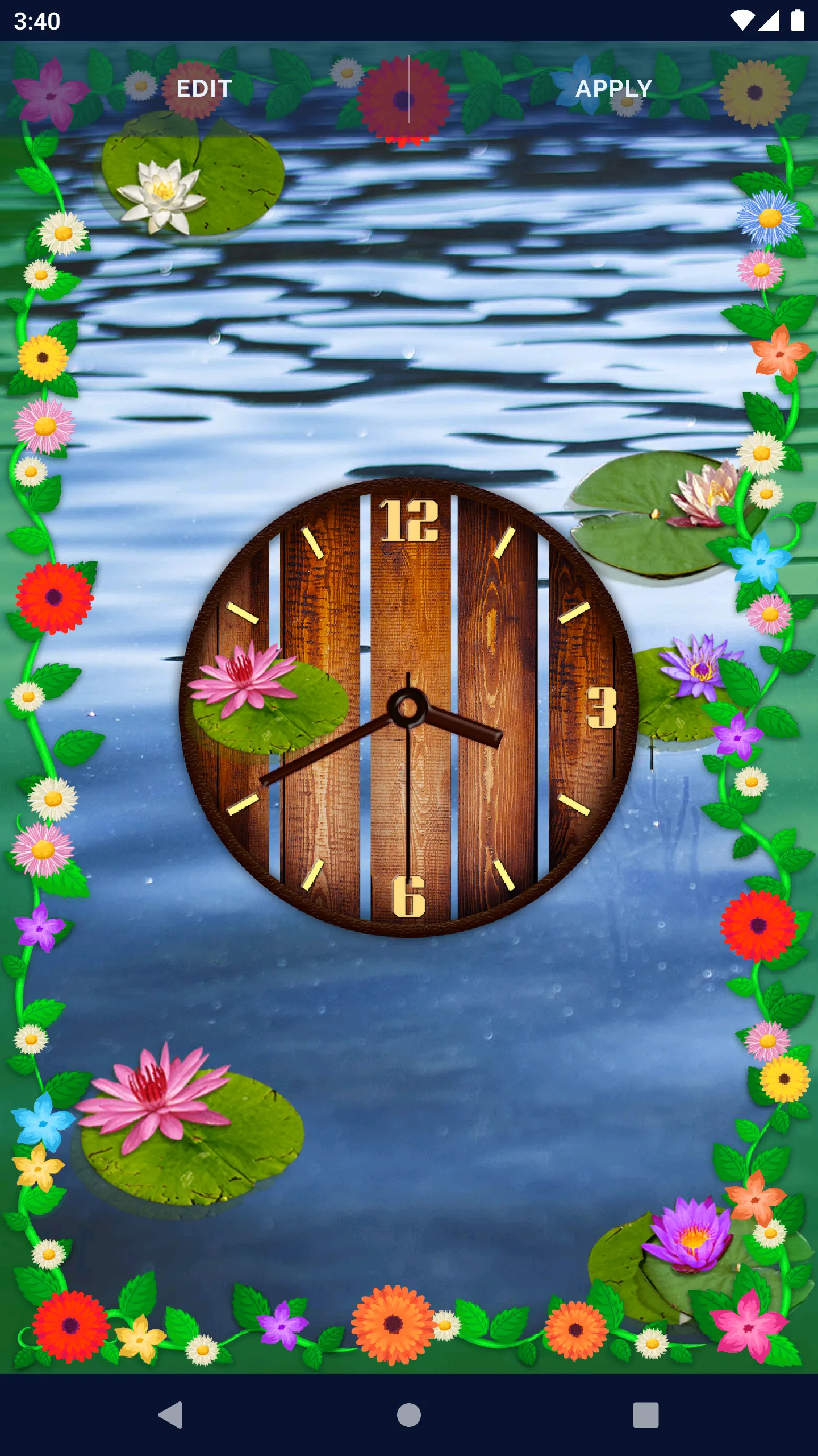 Water Lily Live Wallpaper | Indus Appstore | Screenshot