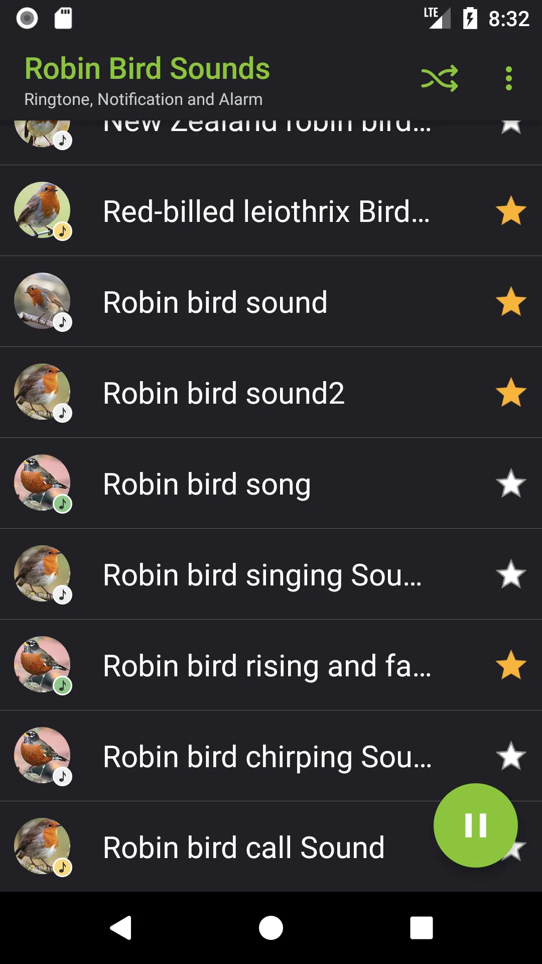 Robin Bird Sounds | Indus Appstore | Screenshot