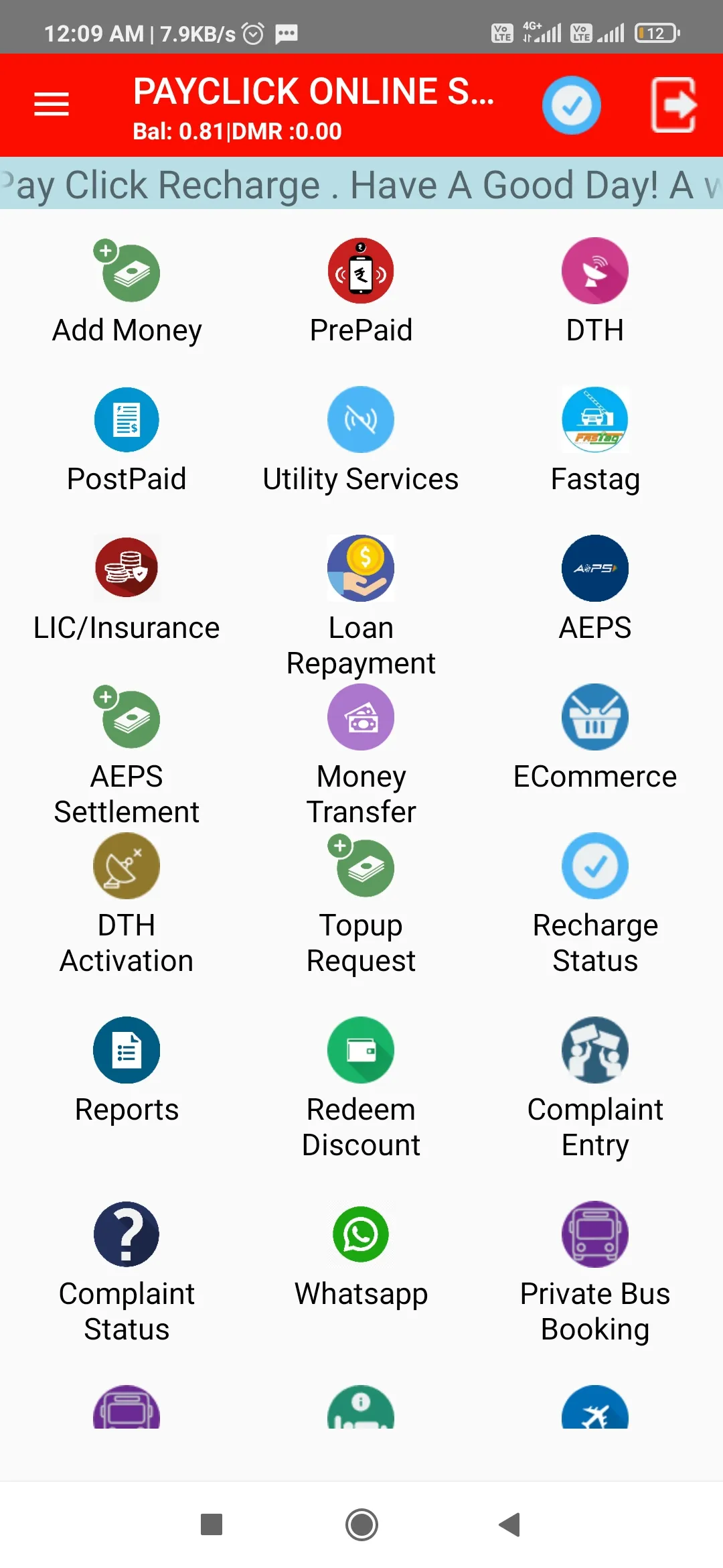 Pay Click Recharge | Indus Appstore | Screenshot