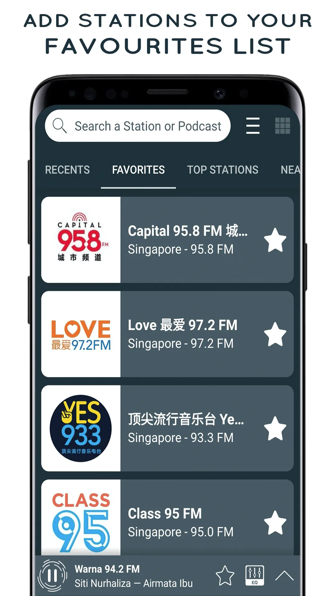 Radio Singapore - online radio | Indus Appstore | Screenshot