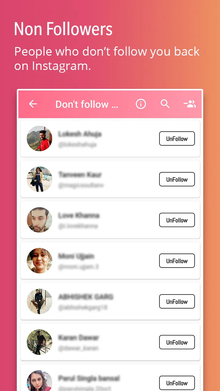 Followers - Unfollowers | Indus Appstore | Screenshot