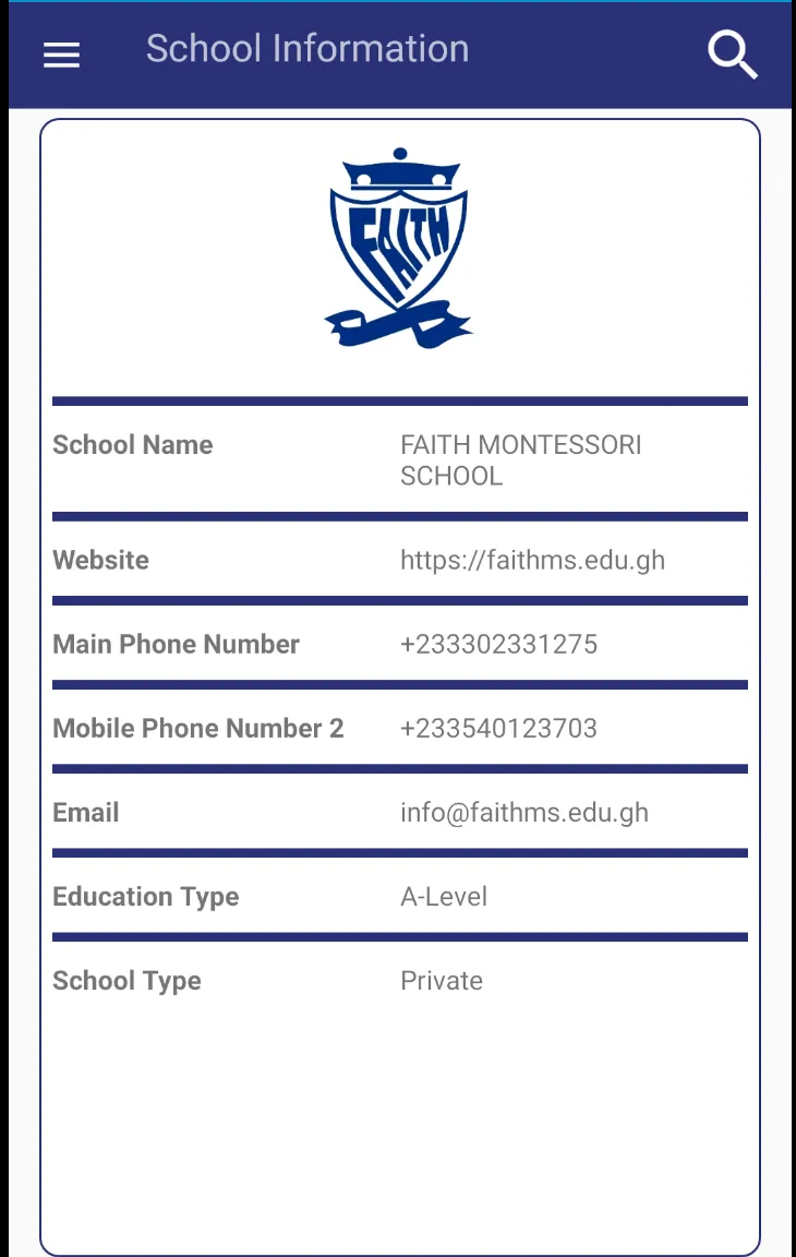 Faith Montessori School | Indus Appstore | Screenshot