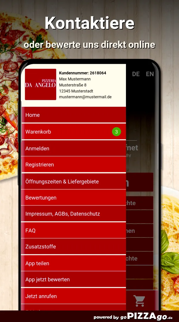 Pizzeria Da Angelo Oberhausen | Indus Appstore | Screenshot