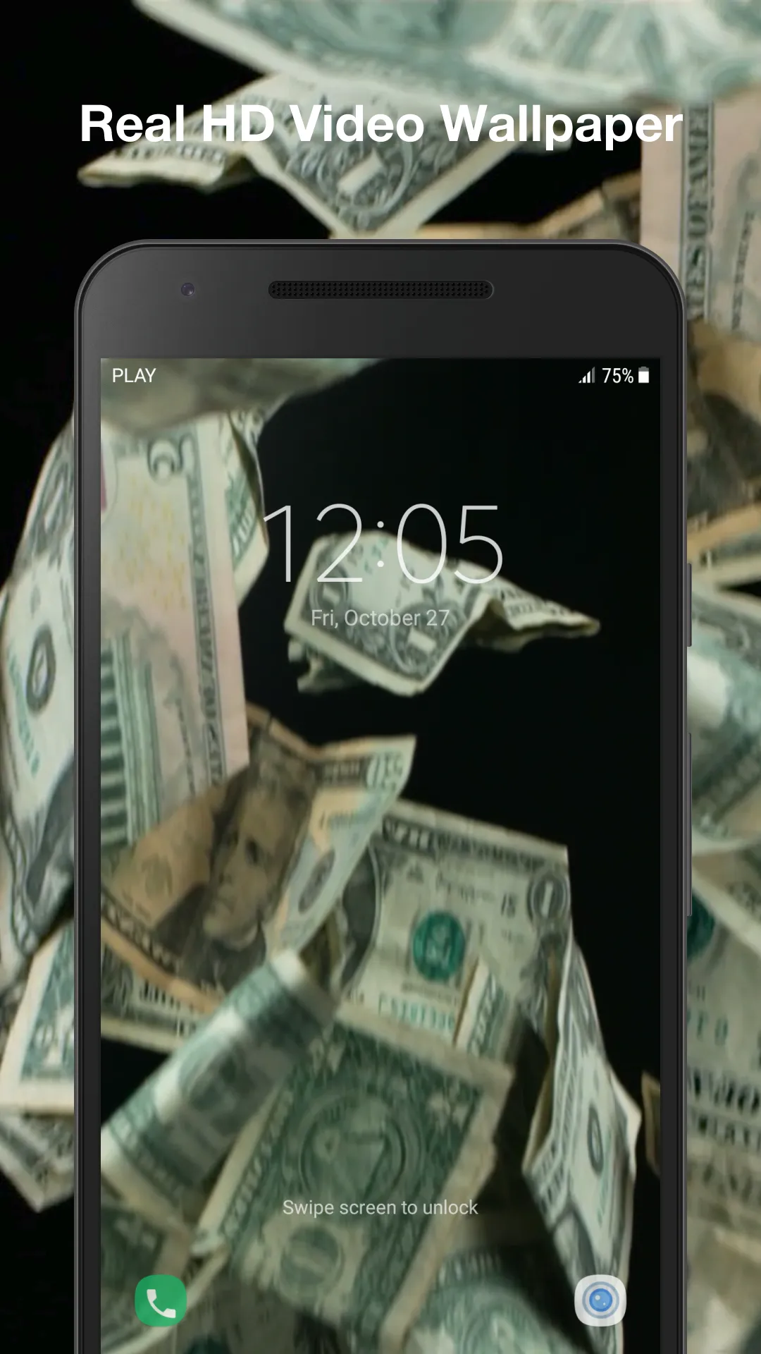 3d Falling Money Wallpaper | Indus Appstore | Screenshot