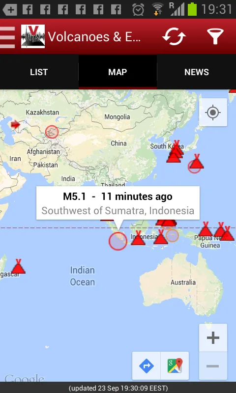 Volcanoes & Earthquakes | Indus Appstore | Screenshot