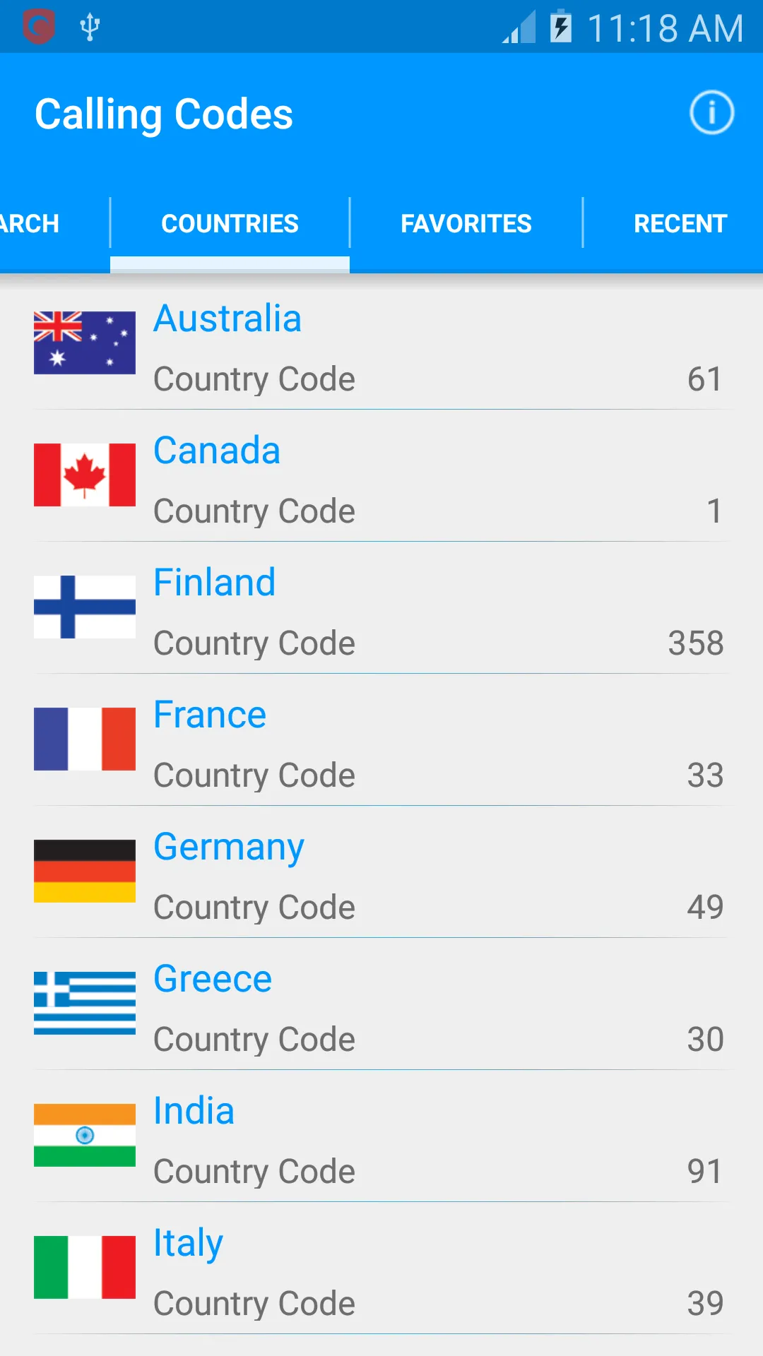 Calling Codes [2200+ Cities] | Indus Appstore | Screenshot