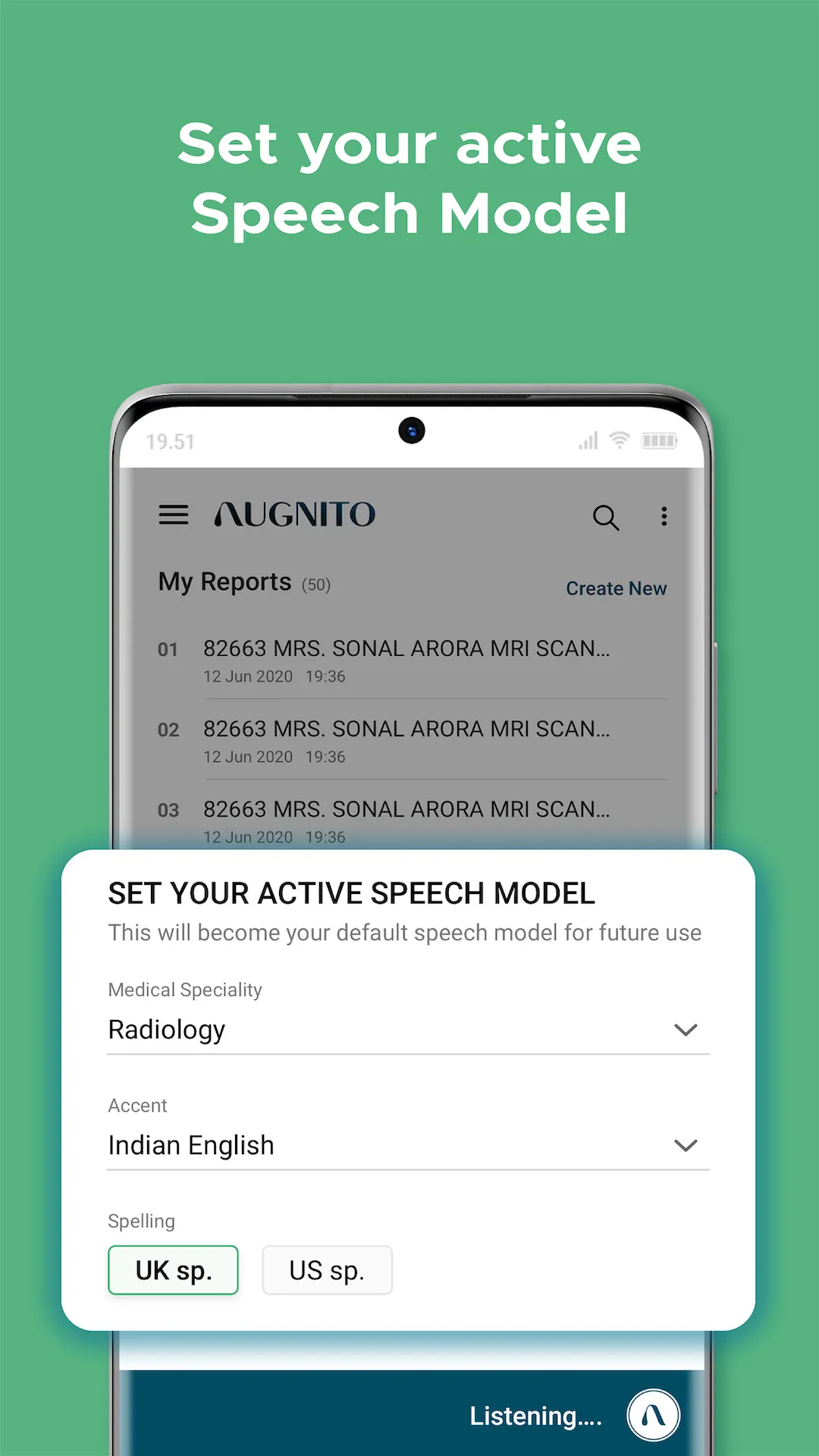 Augnito: Medical Dictation App | Indus Appstore | Screenshot