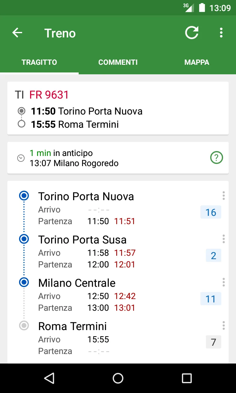 Train Timetable Italy | Indus Appstore | Screenshot