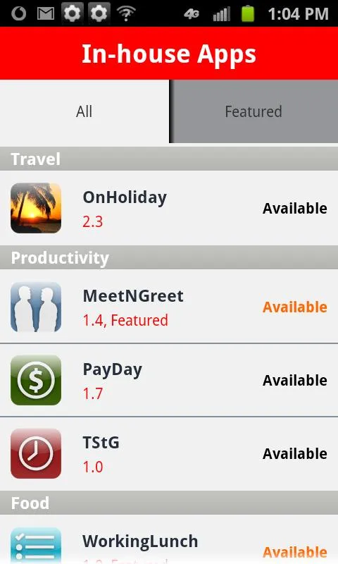 Vodafone Mobile@Work | Indus Appstore | Screenshot