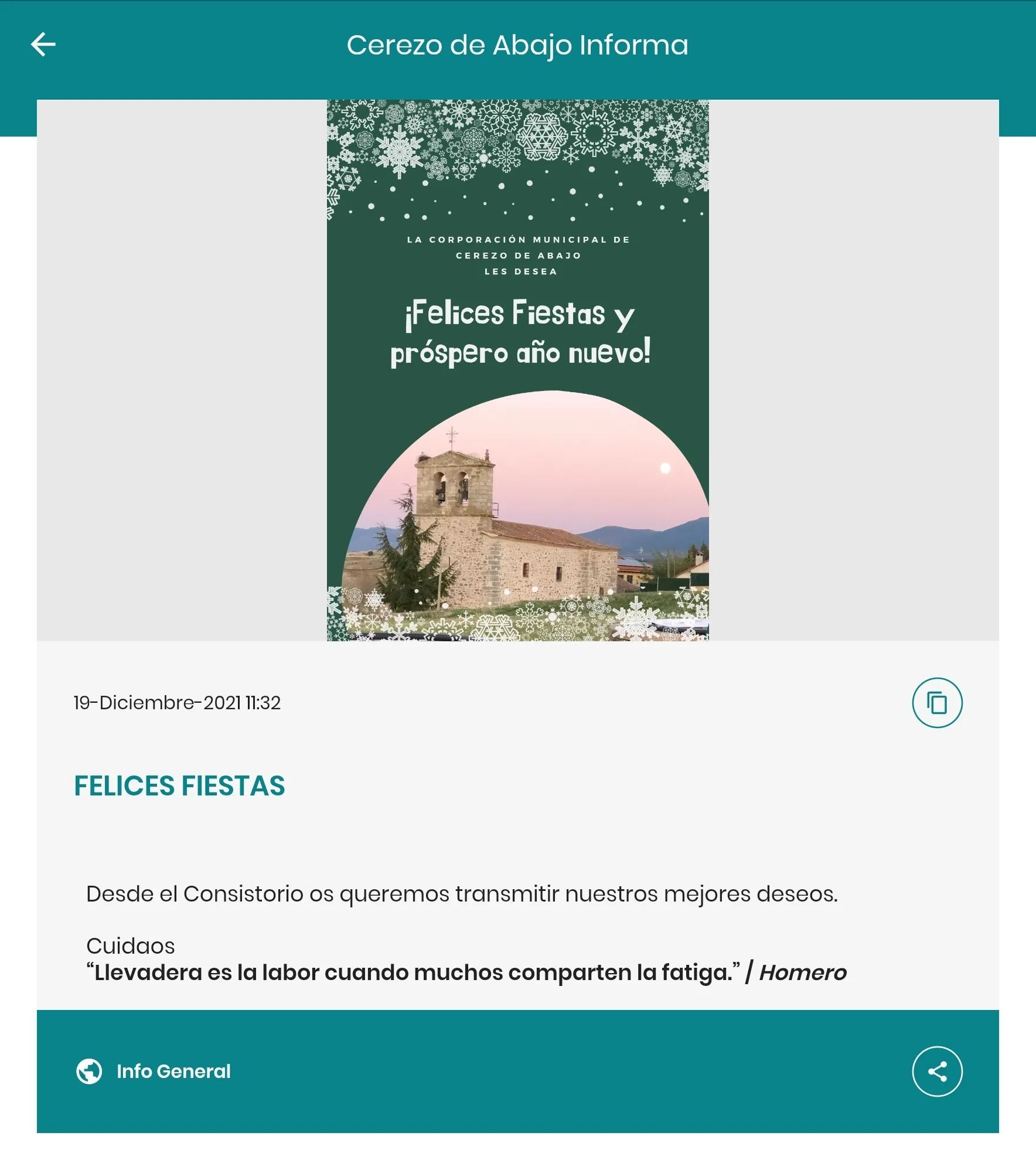 Cerezo de Abajo Informa | Indus Appstore | Screenshot